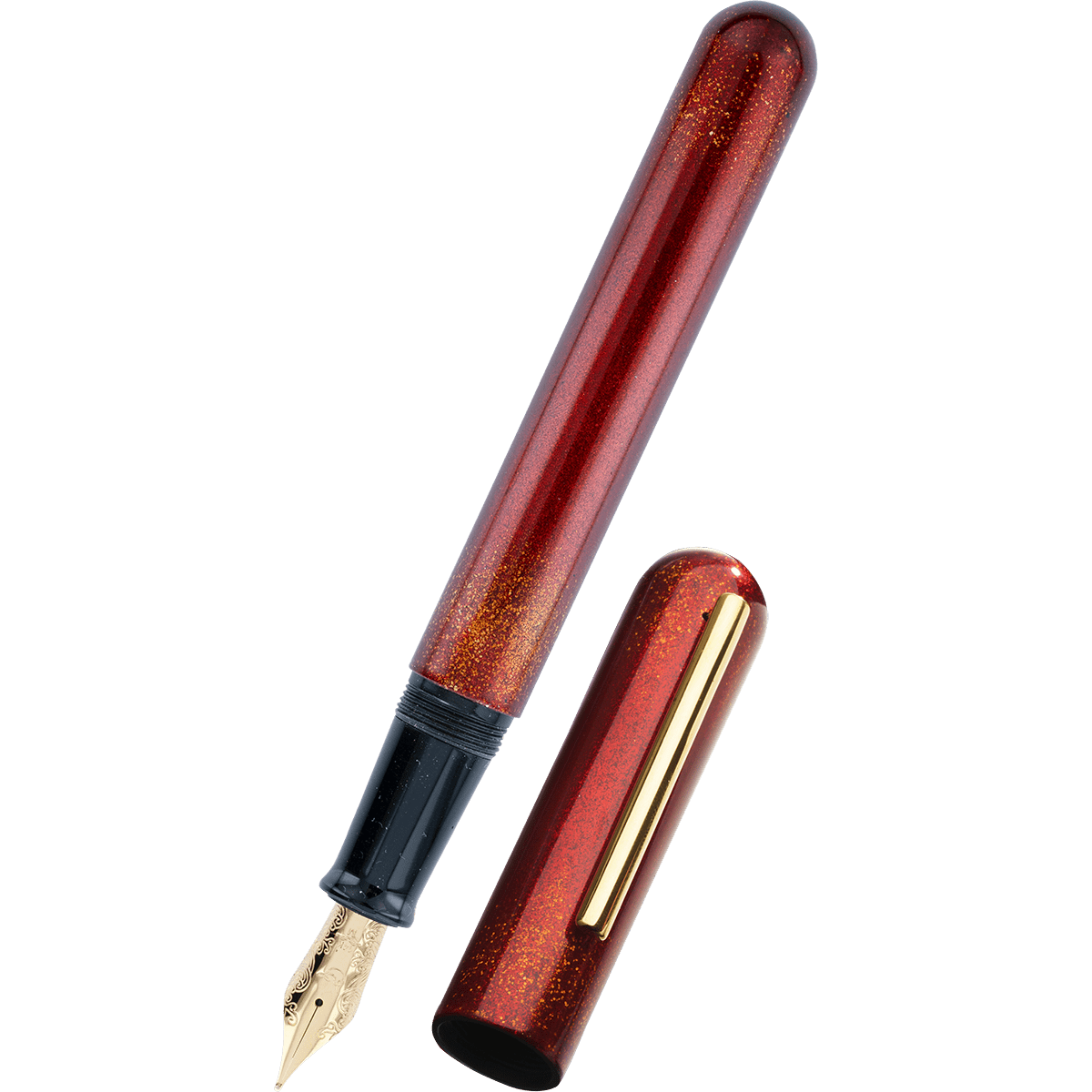 Nahvalur Ikkaku Fountain Pen - Blood Moon – 14K Gold Nib - Pen Boutique Ltd