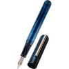 Nahvalur Ikkaku Fountain Pen - Blue Moon – 14K Gold Nib - Pen Boutique Ltd
