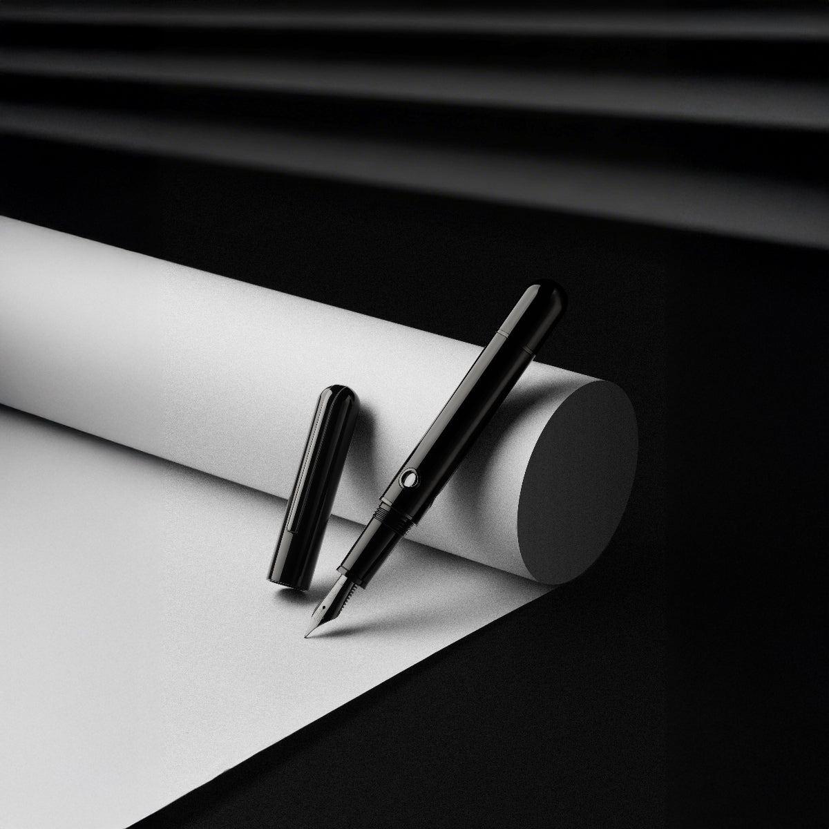 Nahvalur Nautilus Fountain Pen - Cephalopod Black-Pen Boutique Ltd