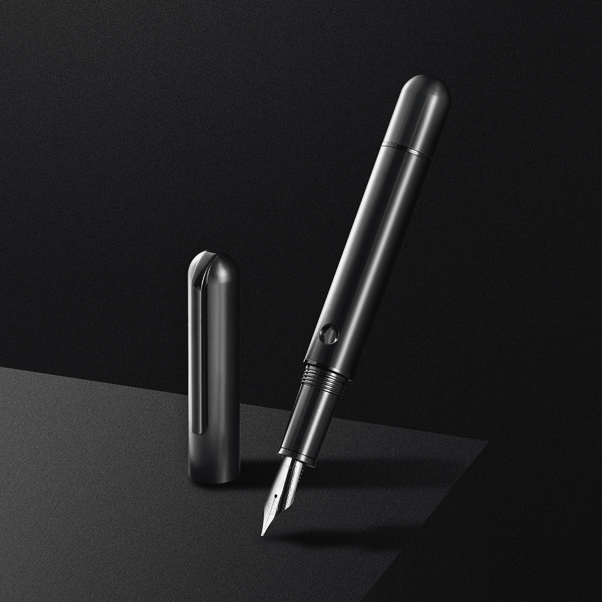 Nahvalur Nautilus Fountain Pen - Ti Black - Pen Boutique Ltd