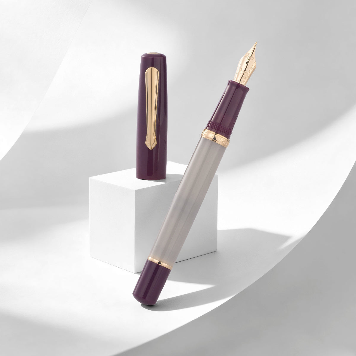 Nahvalur Original Fountain Pen - Violet Ash-Pen Boutique Ltd