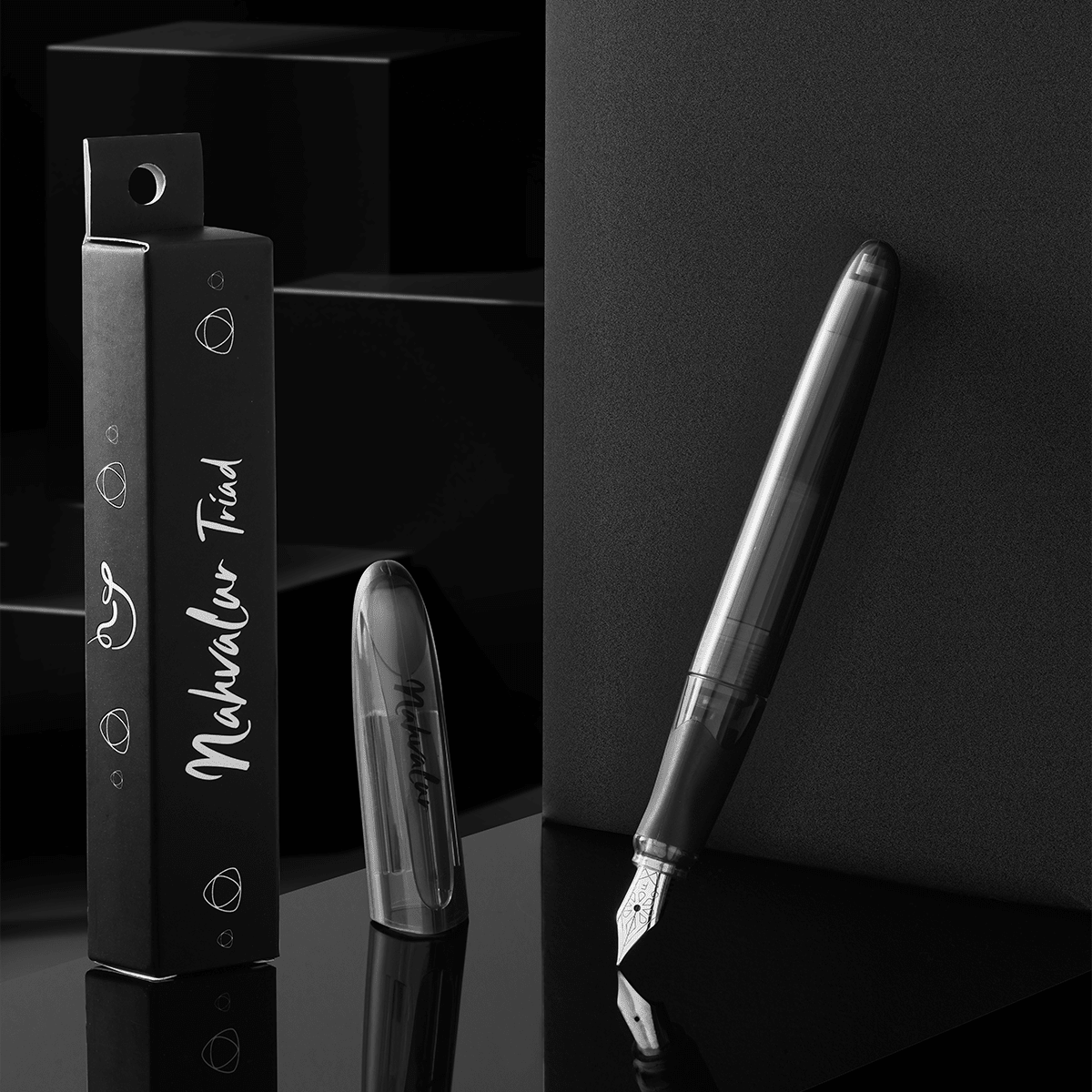 Nahvalur Triad Fountain Pen - Black - Pen Boutique Ltd