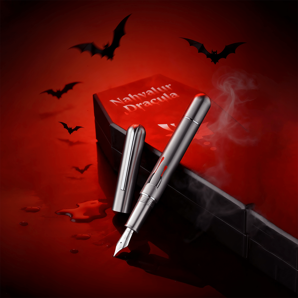 Nahvalur Nautilus Fountain Pen - Dracula - Pen Boutique Ltd