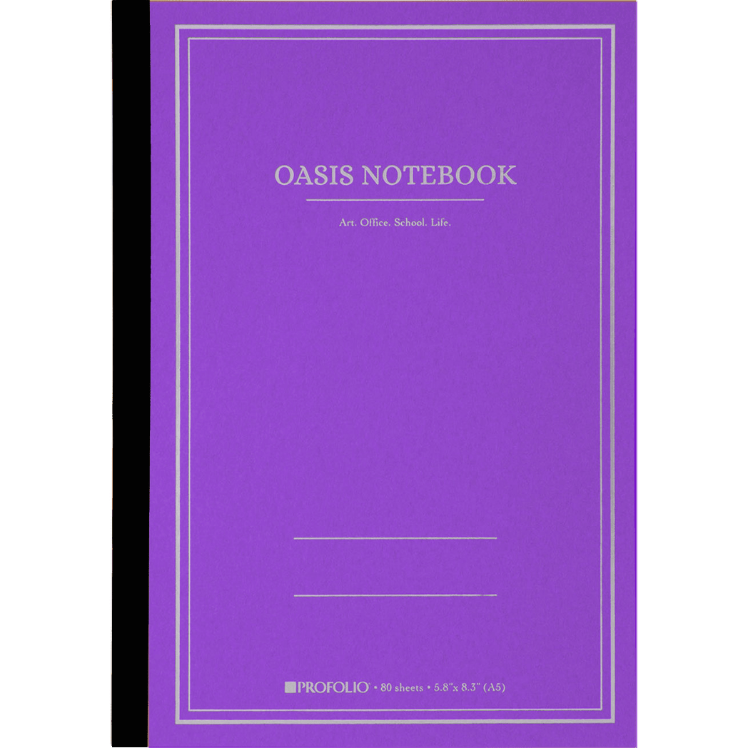 Oasis ProFolio Notebook - Purple - Medium - A5 - Pen Boutique Ltd
