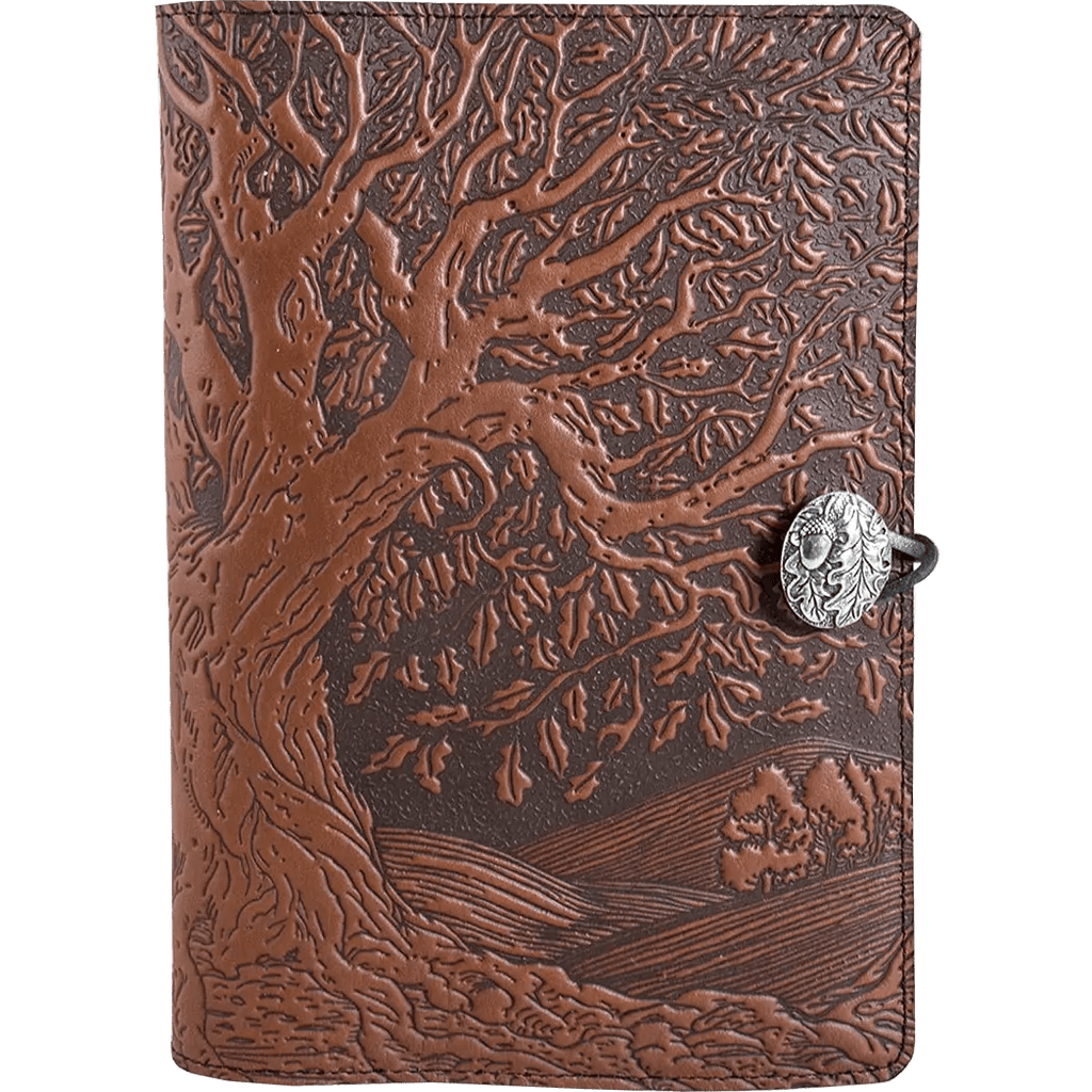 Oberon Design Tree of Life Large Journal Cover - Saddle - Pen Boutique Ltd