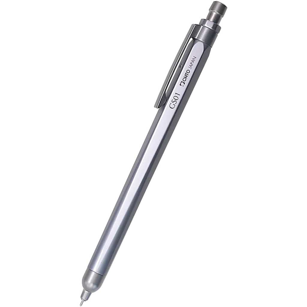 Ohto GS Roller Gel Pen - Silver