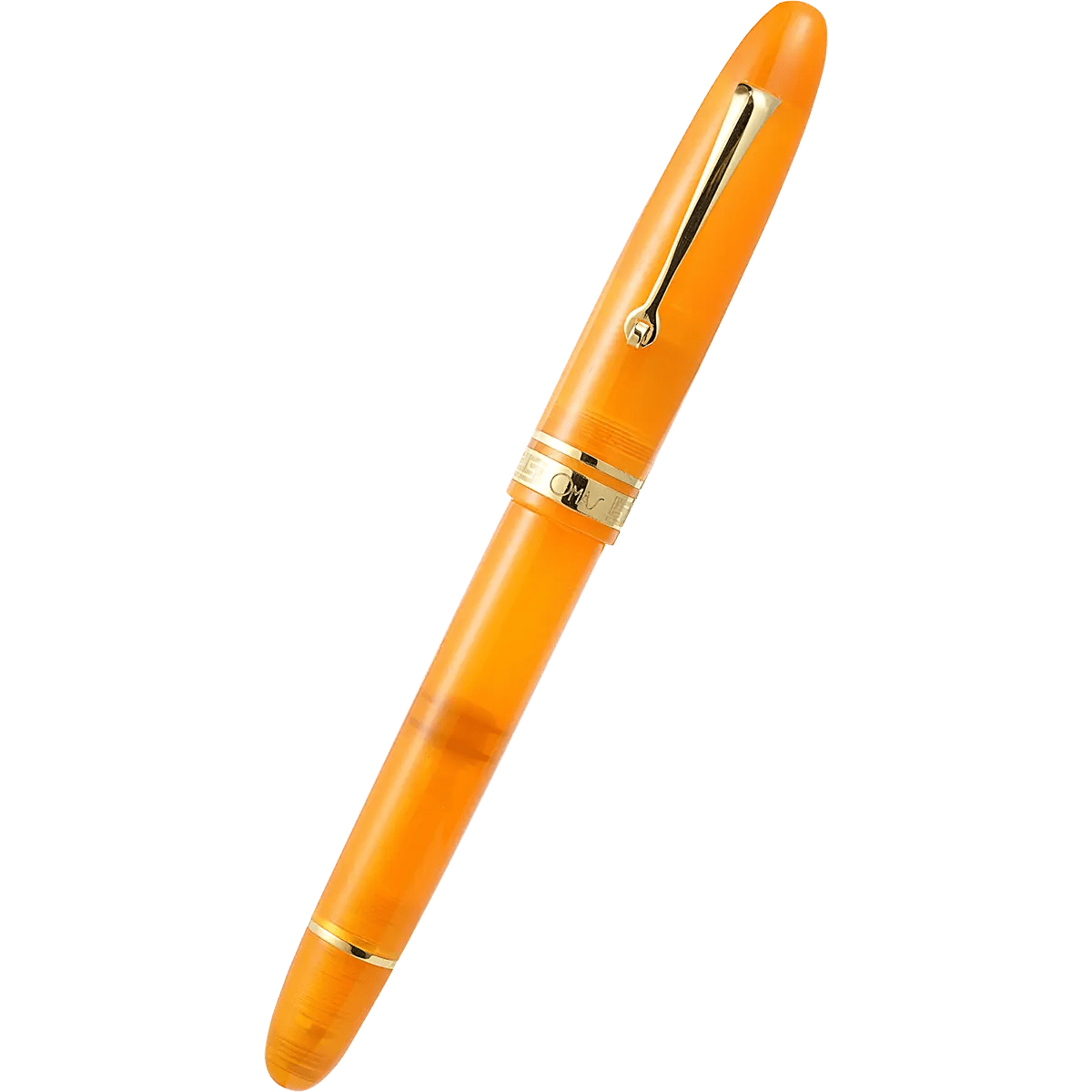 Omas Ogiva Fountain Pen - Arancione - Gold Trim - 14K Nib - Pen Boutique Ltd