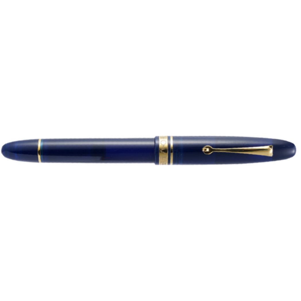Omas Ogiva Fountain Pen - Blue - Gold Trim - 14K Nib - Pen Boutique Ltd