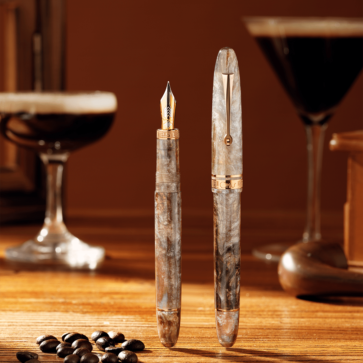 Omas Ogiva Fountain Pen - Espresso Martini (Limited Edition) - Pen Boutique Ltd