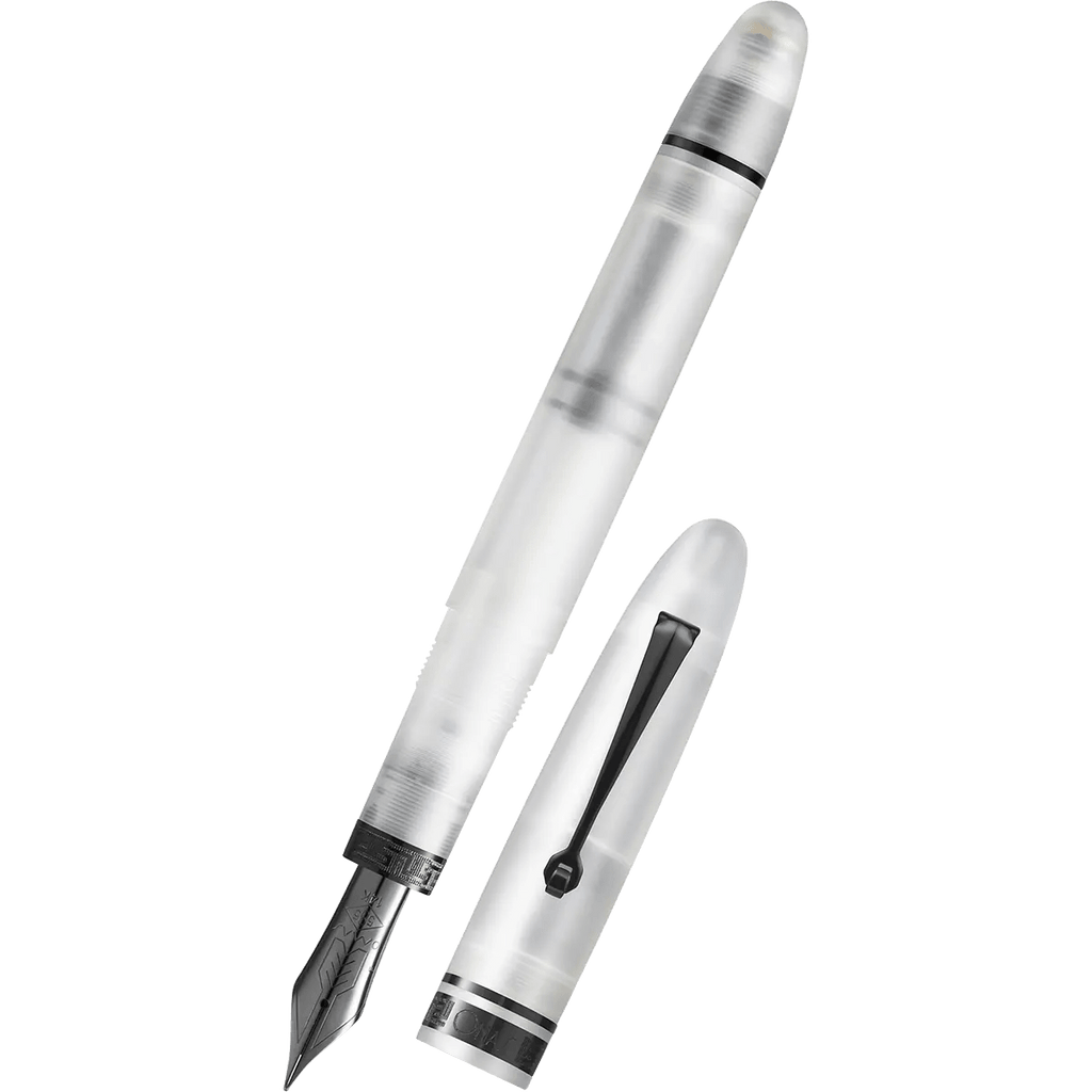 Omas Ogiva Fountain Pen - Frosted Demonstrator - Black Trim - 14K Nib - Pen Boutique Ltd