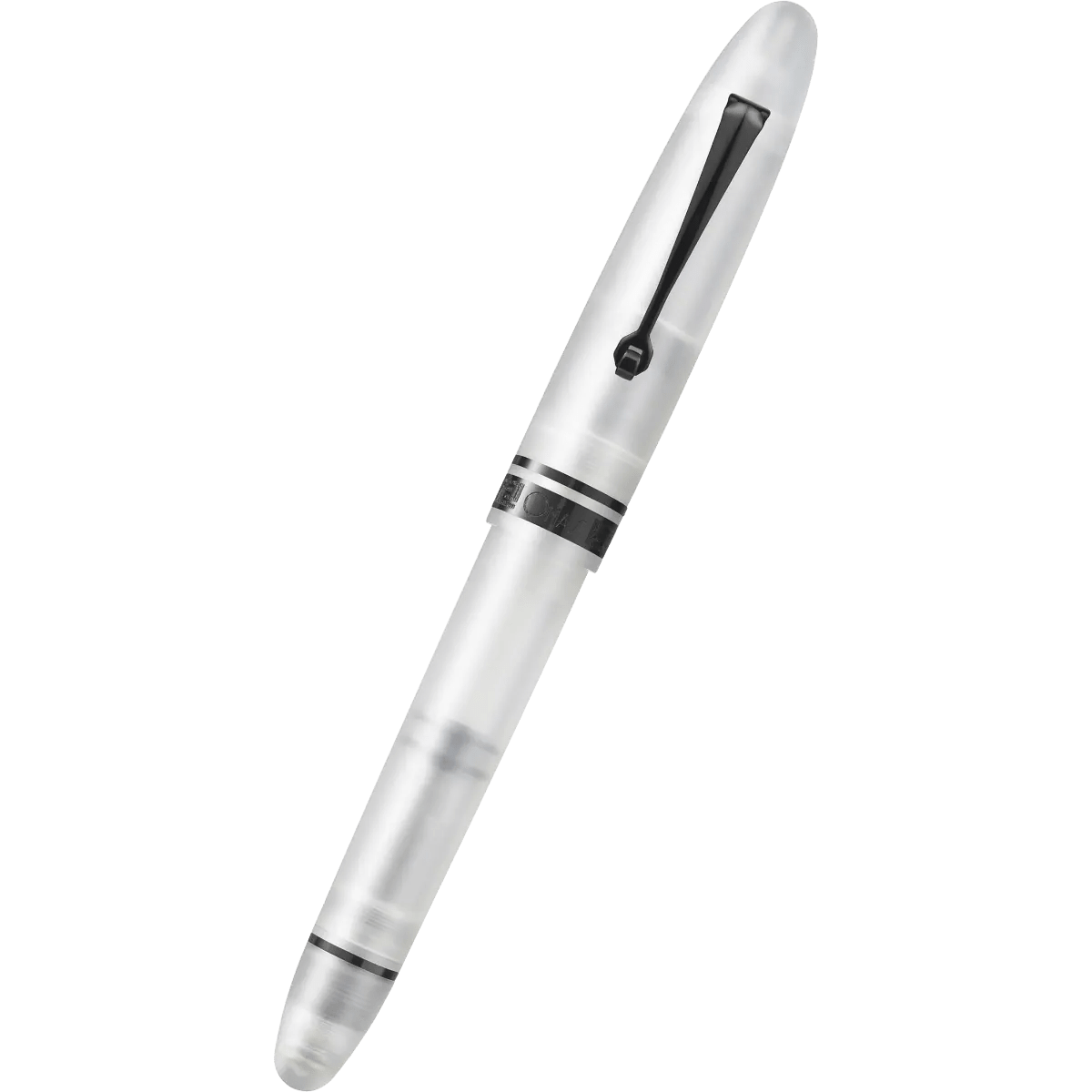 Omas Ogiva Fountain Pen - Frosted Demonstrator - Black Trim - 14K Nib - Pen Boutique Ltd
