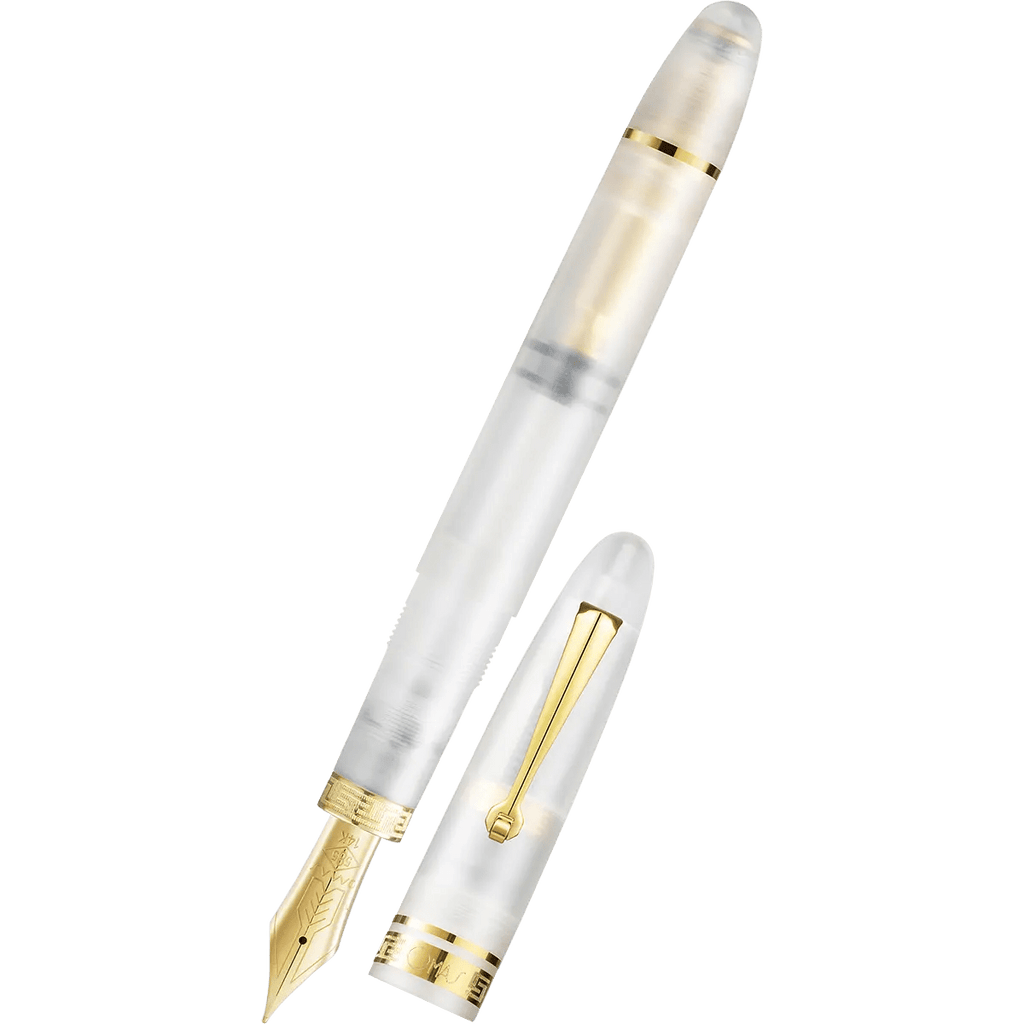 Omas Ogiva Fountain Pen - Frosted Demonstrator - Gold Trim - 14K Nib - Pen Boutique Ltd