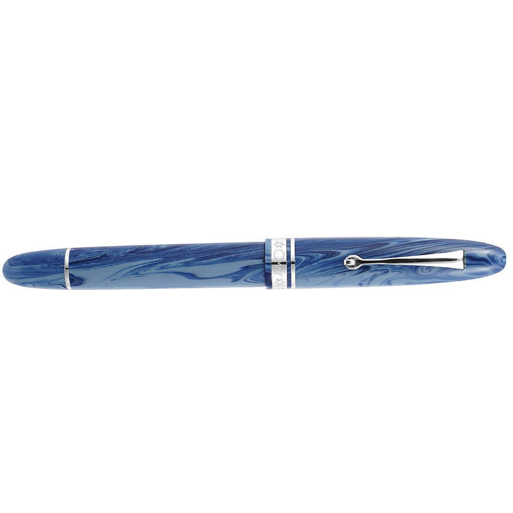 Omas Ogiva Fountain Pen - Israel - Silver Trim - 14K Nib (Limited Edition) - Pen Boutique Ltd