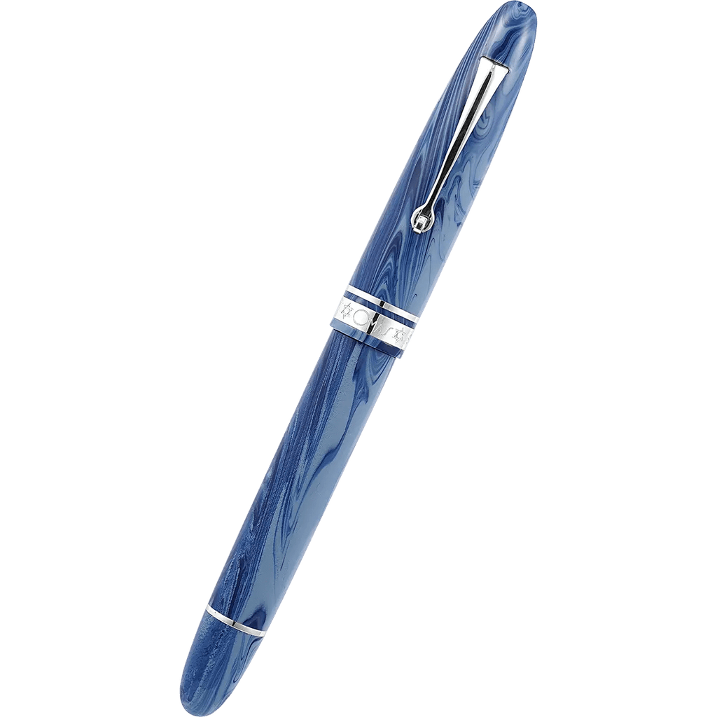 Omas Ogiva Fountain Pen - Israel - Silver Trim - 14K Nib (Limited Edition) - Pen Boutique Ltd