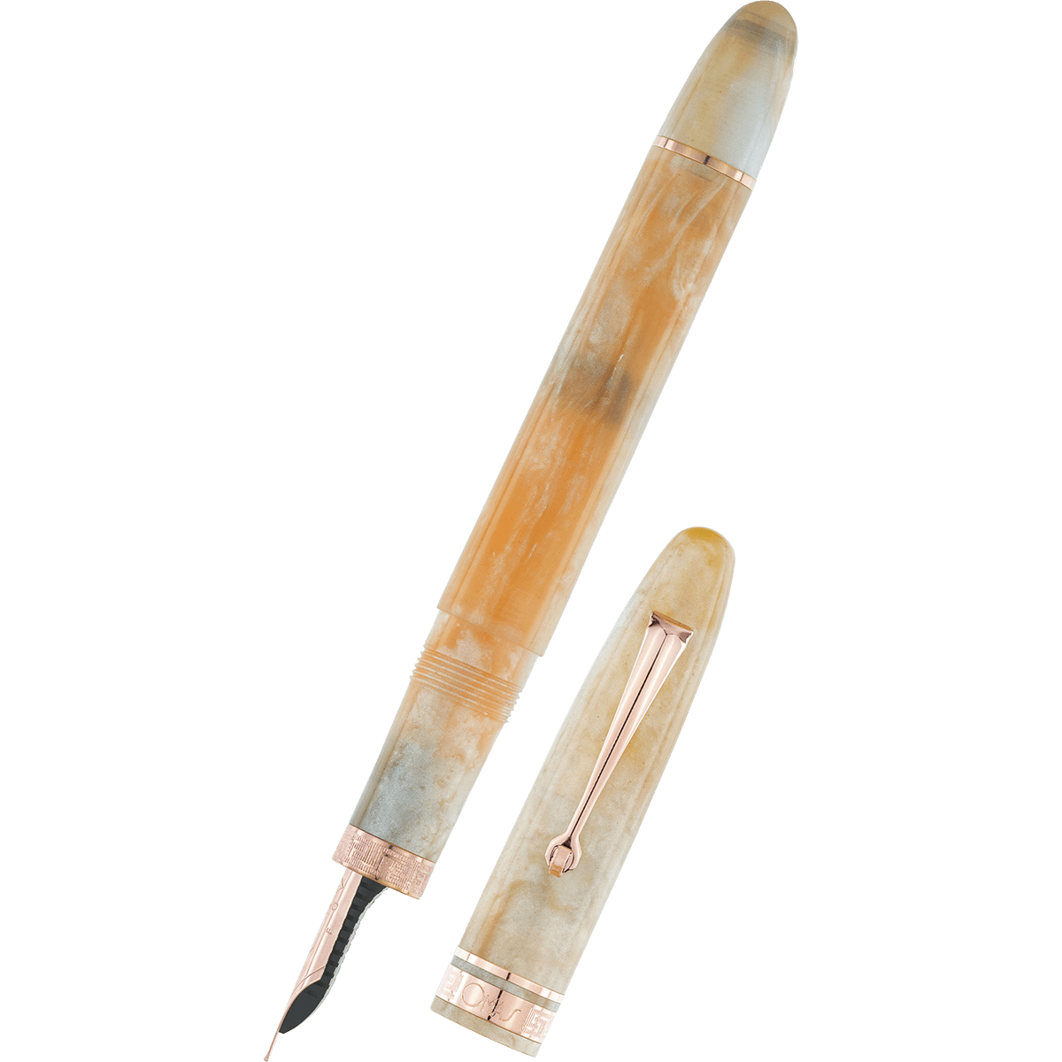 Omas Ogiva Fountain Pen - Peach Bellini Cocktail - Pen Boutique Ltd