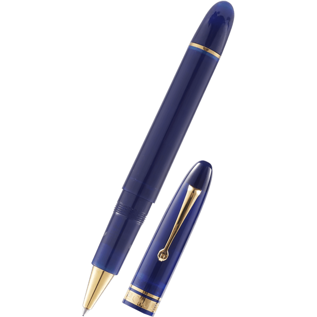Omas Ogiva Rollerball Pen - Blue - Gold Trim - Pen Boutique Ltd