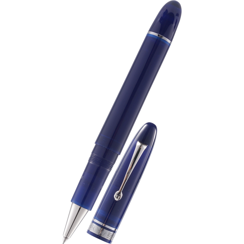 Omas Ogiva Rollerball Pen - Blue - Silver Trim-Pen Boutique Ltd