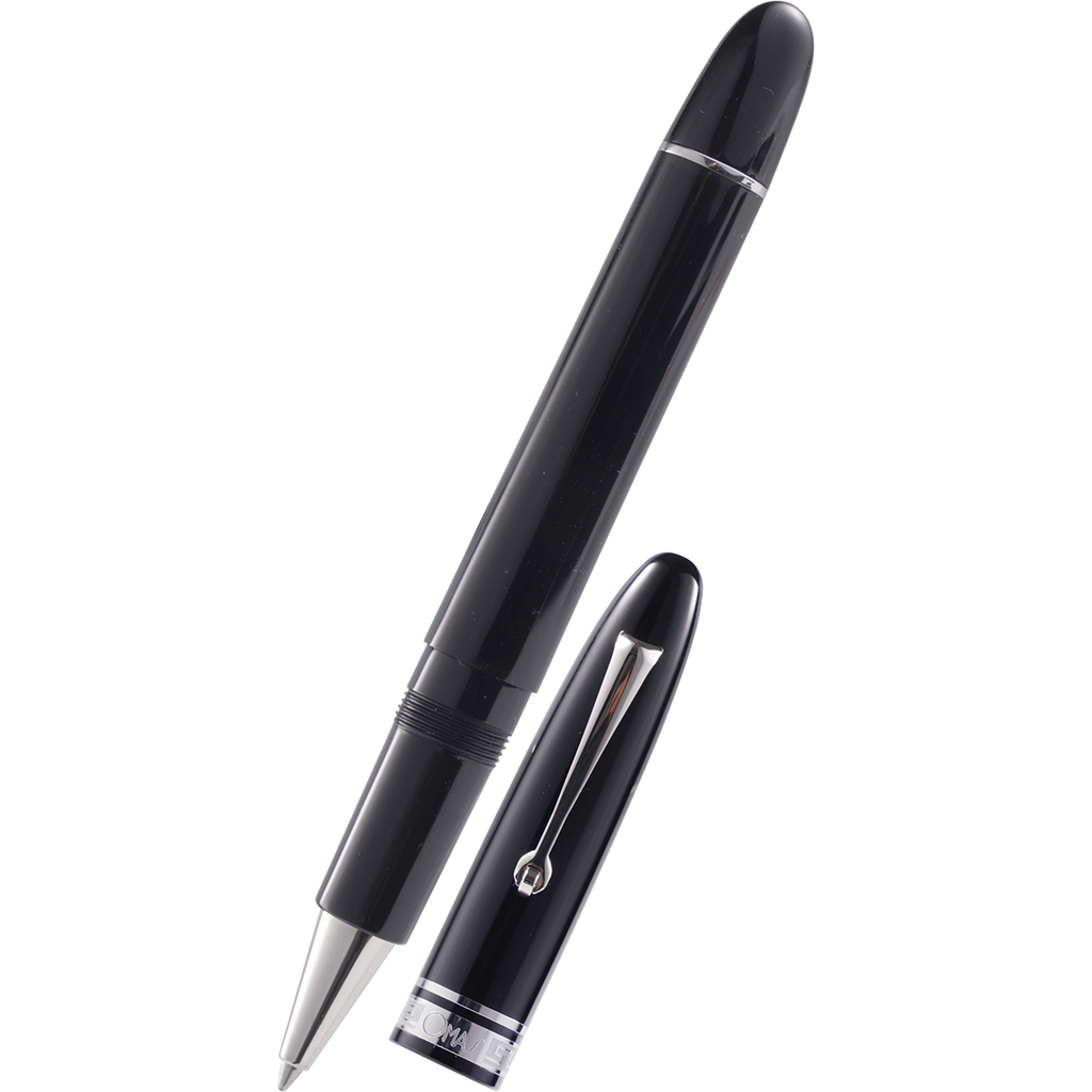 Omas Ogiva Rollerball Pen - Nera - Silver Trim-Pen Boutique Ltd