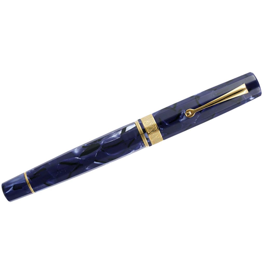 Omas Paragon Fountain Pen - Blue Royale - Gold Trim - 14k Nib - Pen Boutique Ltd
