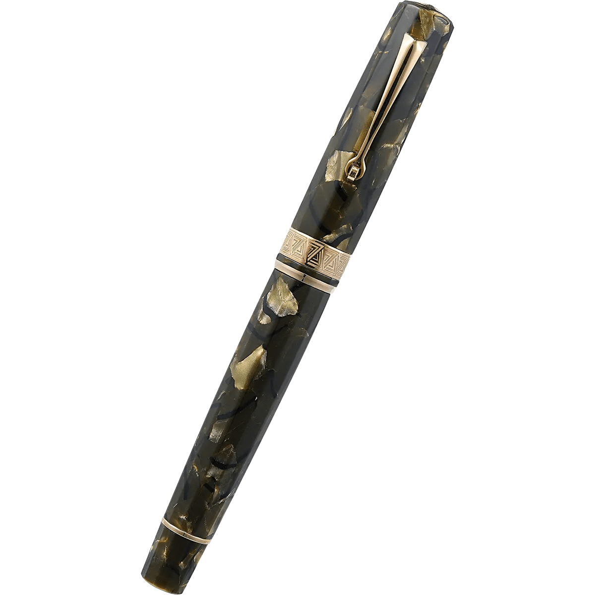 Omas Paragon Fountain Pen - Green Saft - Rose Gold Trim - 14k Nib - Pen Boutique Ltd