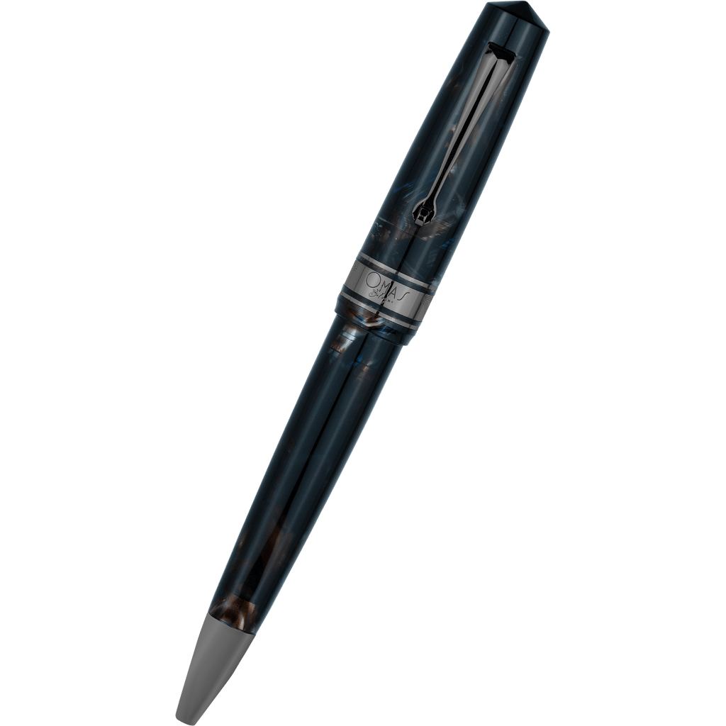 Omas Bologna Ballpoint Pen - Galassia - Black Trim - Pen Boutique Ltd