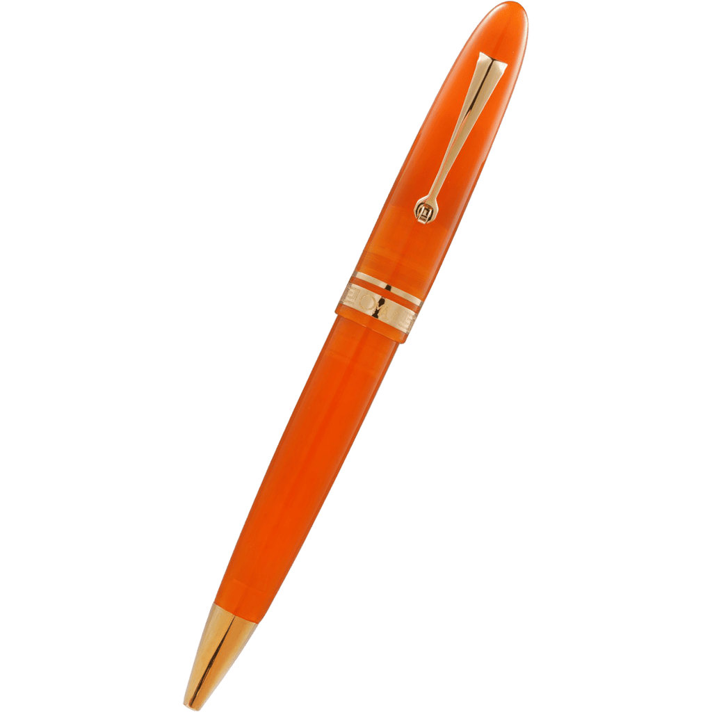 Omas Ogiva Ballpoint Pen - Arancione - Gold Trim - Pen Boutique Ltd
