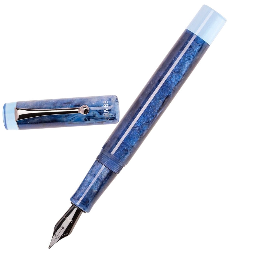Opus 88 Demo Fountain Pen - 2024 - Sapphire - Pen Boutique Ltd