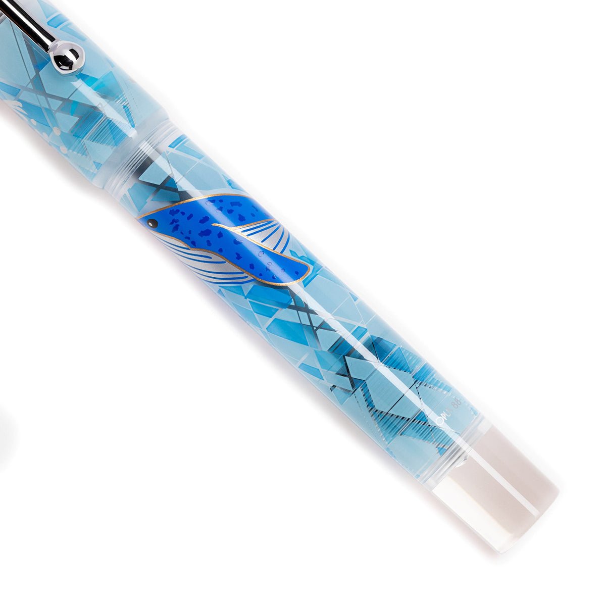 Opus 88 Demo Fountain Pen - Ocean - Blue Whale (Limited Edition) - Pen Boutique Ltd