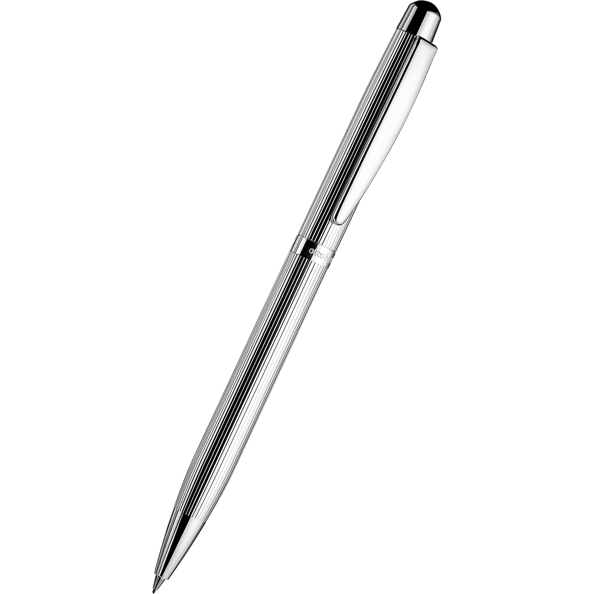 Otto Hutt Design 02 Mechanical Pencil - Silver Thread Guilloche - Pen Boutique Ltd