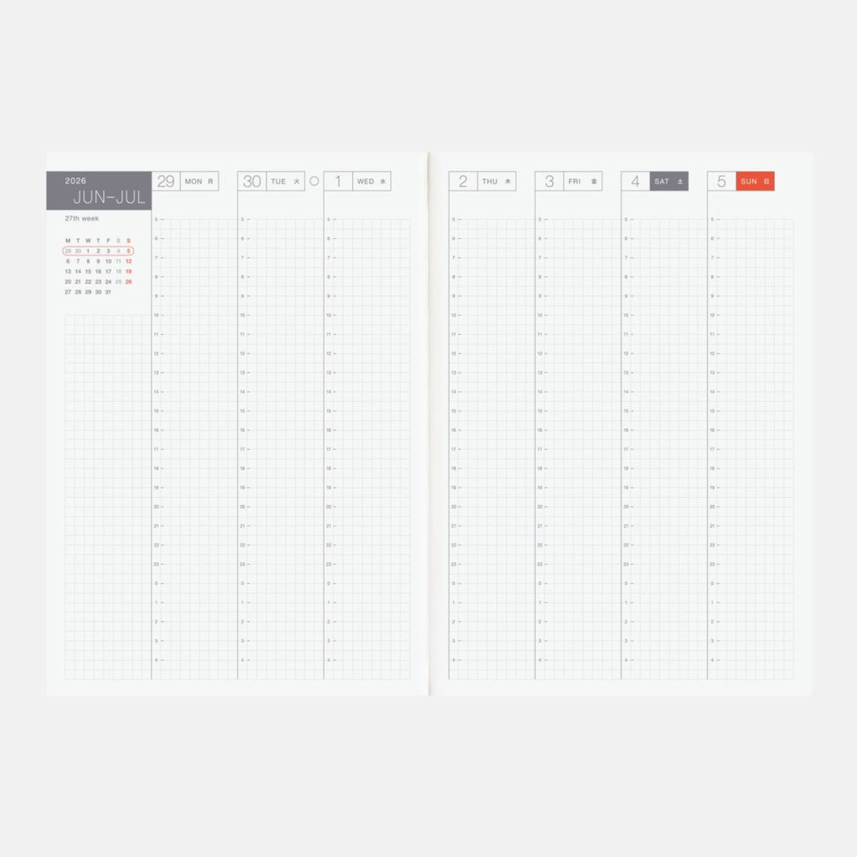 Hobonichi Techo 2026 English Cousin Book - A5 (January Start) - Pen Boutique Ltd