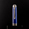 Pelikan Souveran Fountain Pen - M815 Metal Striped Blue (Special Edition) - Pen Boutique Ltd