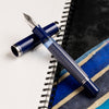 Pelikan Souveran Fountain Pen - M815 Metal Striped Blue (Special Edition) - Pen Boutique Ltd