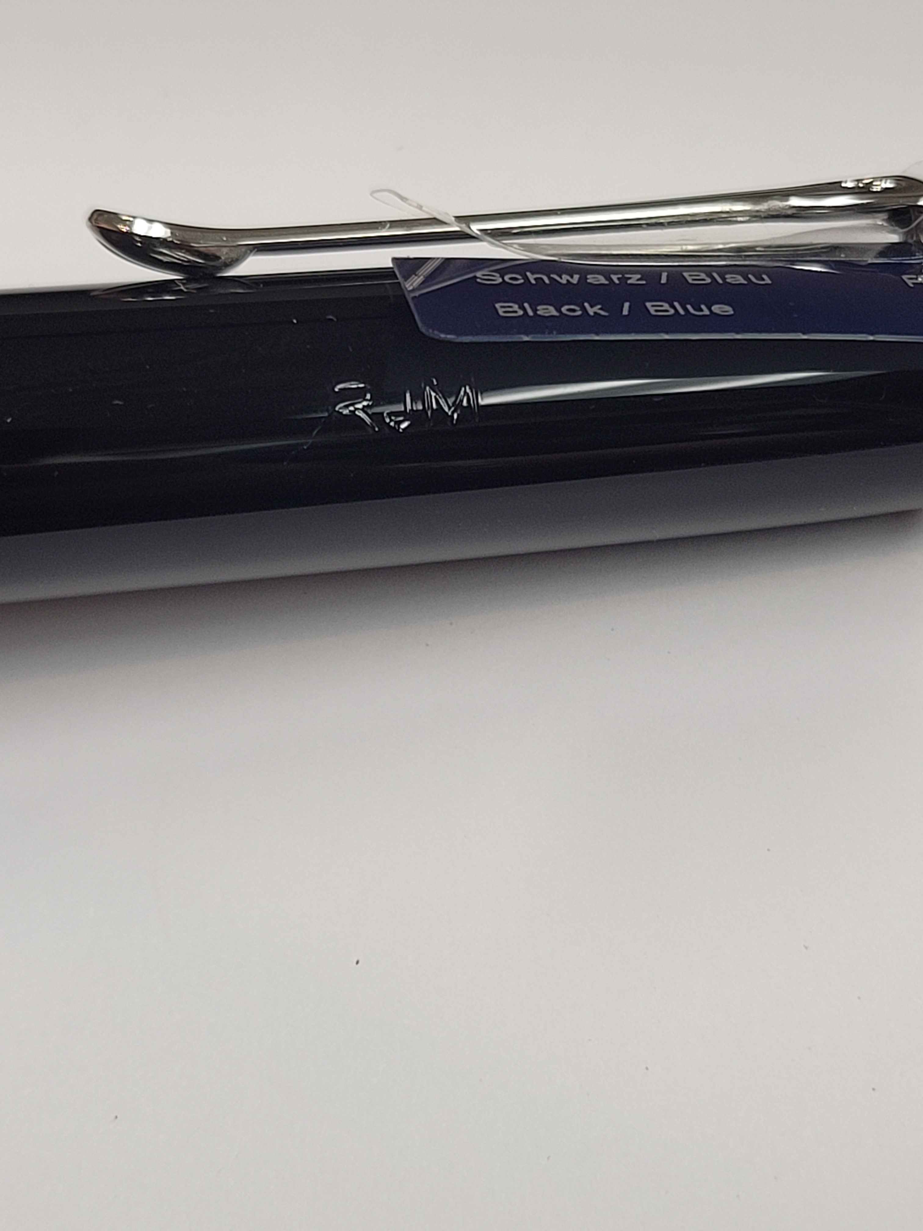 (Outlet) Pelikan Souveran R805 Black/Blue Rollerball Pen - Pen Boutique Ltd