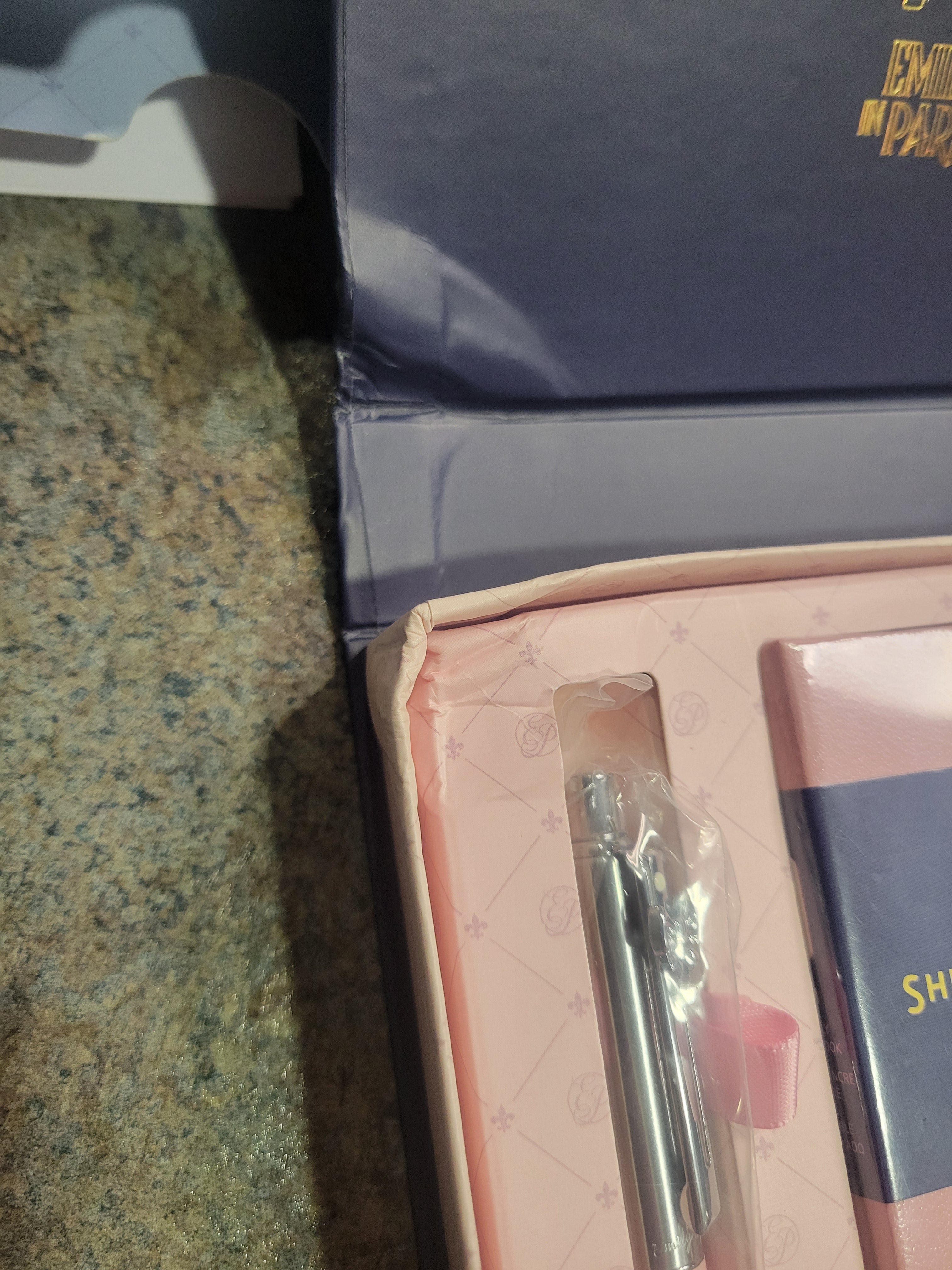 (Outlet) Sheaffer Sentinel x Emily in Paris Mini Ballpoint Pen - Pastel Pink + Hardbound Small Notebook (Gift Set) - Pen Boutique Ltd