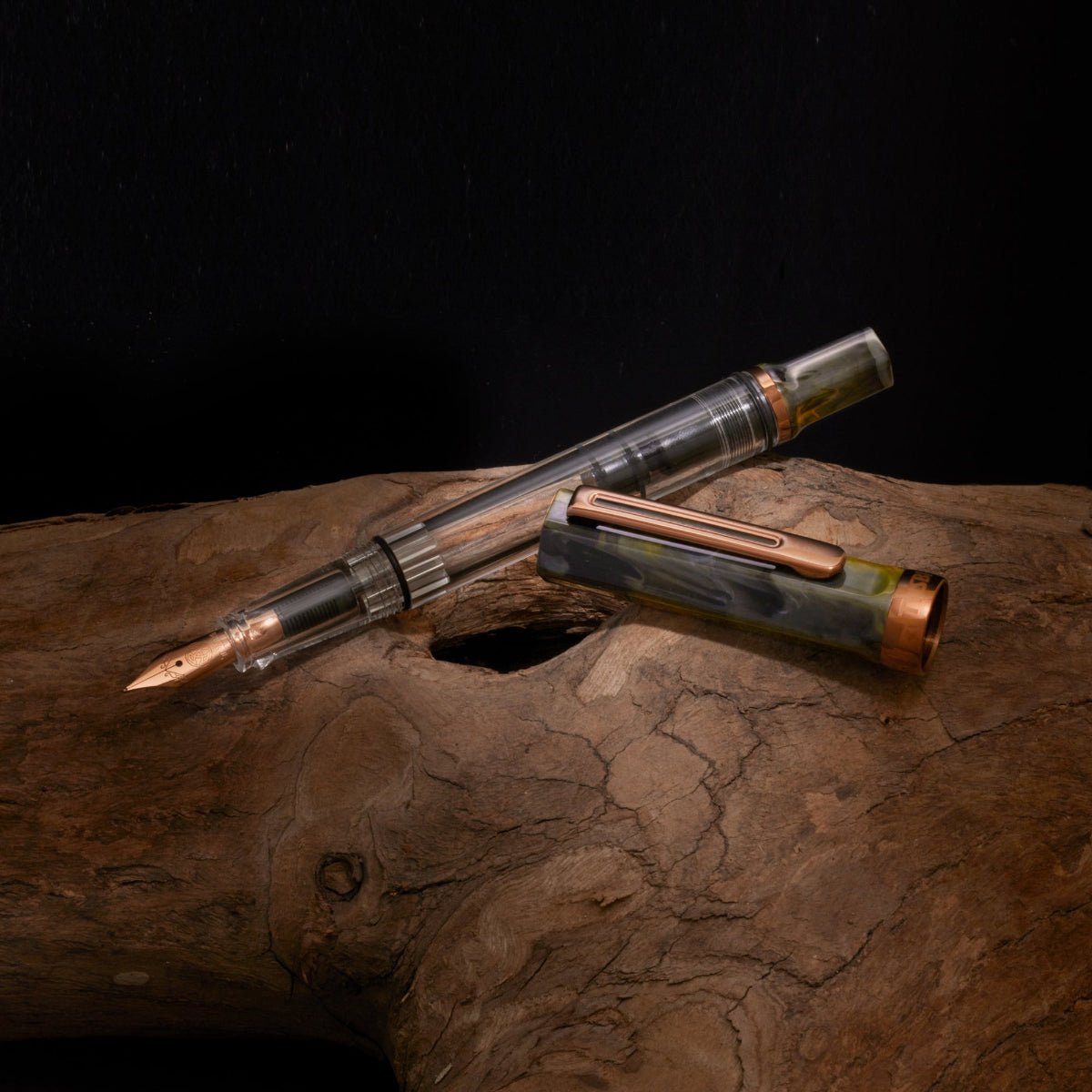 TWSBI Eco Fountain Pen - Serpentine & Bronze Trim - Pen Boutique Ltd