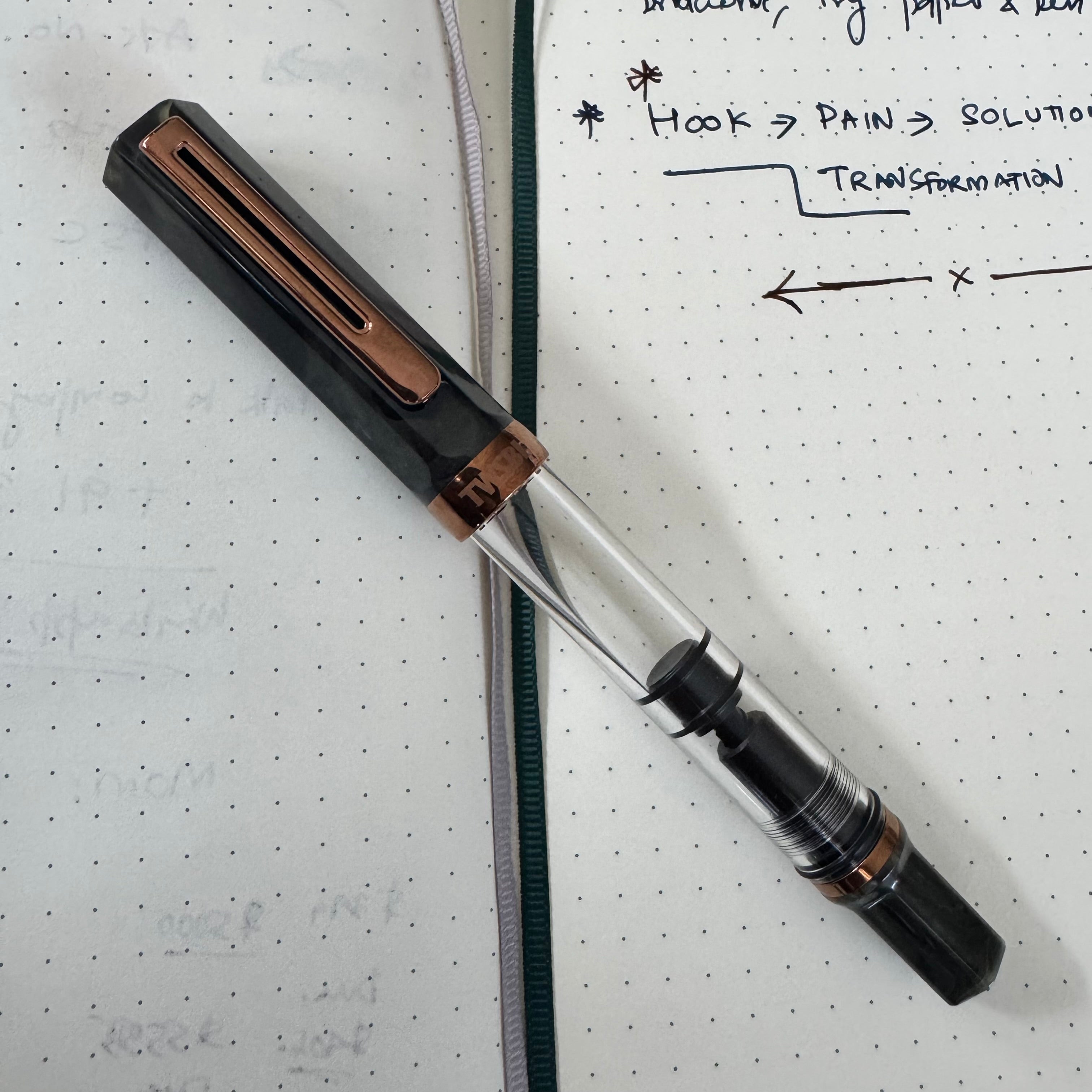 TWSBI Eco Fountain Pen - Serpentine & Bronze Trim - Pen Boutique Ltd