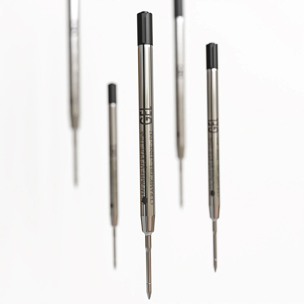 Monteverde Capless Gel Refill (to fit Parker) - Black - 0.7 mm Fine Point (1/pack) - Pen Boutique Ltd