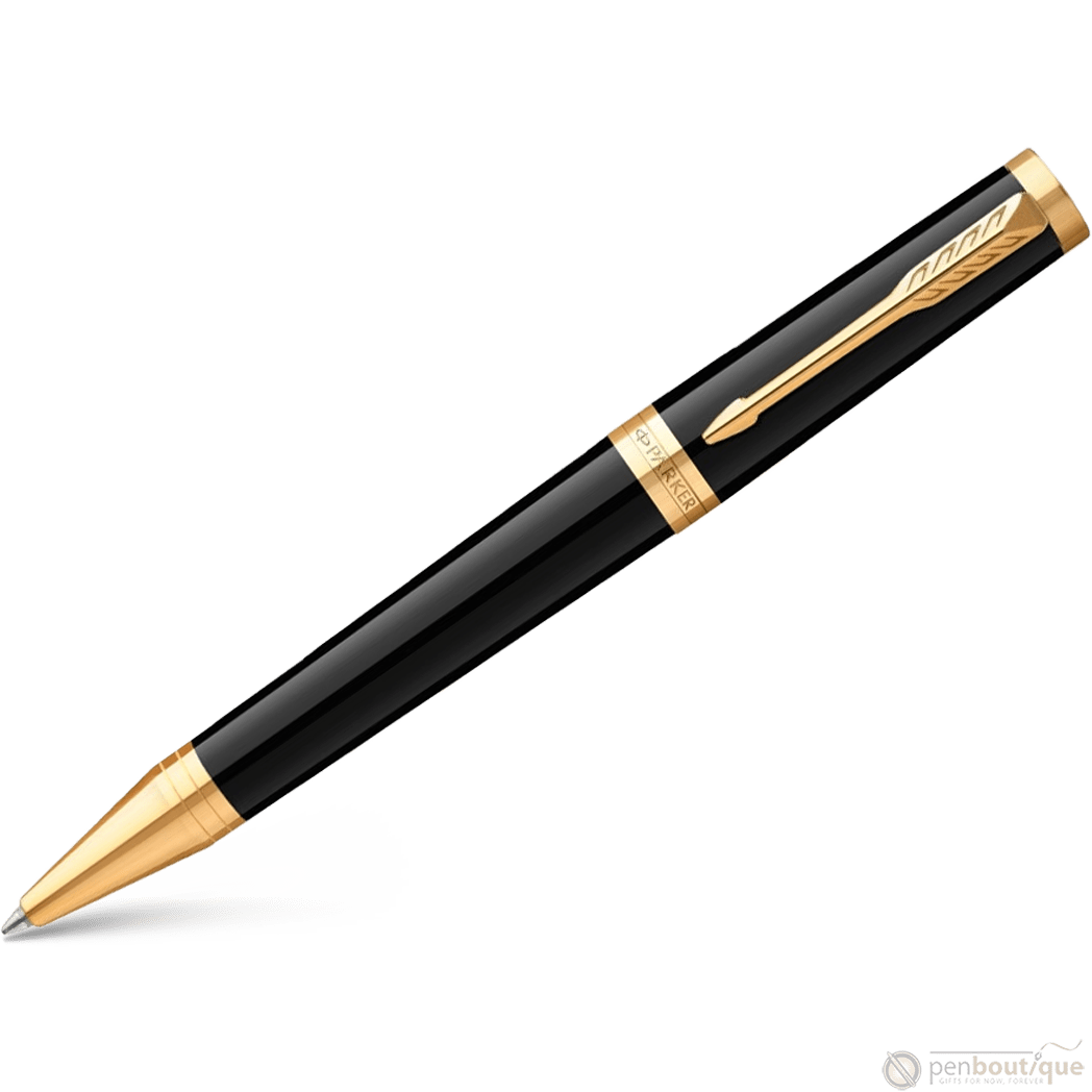 Parker Ingenuity Core Ballpoint Pen - Black - Gold Trim - Pen Boutique Ltd