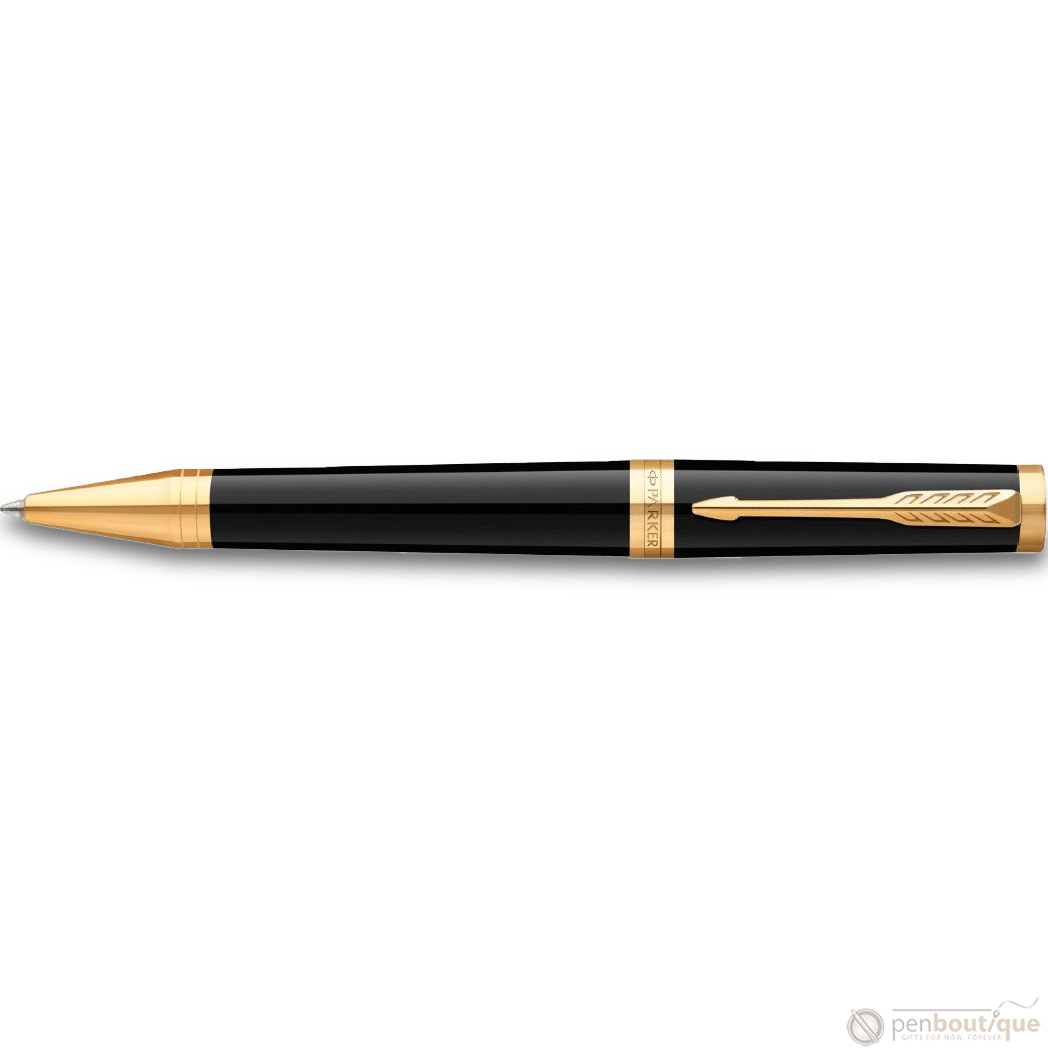 Parker Ingenuity Core Ballpoint Pen - Black - Gold Trim - Pen Boutique Ltd