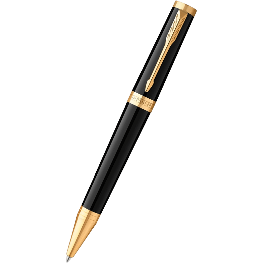Parker Ingenuity Core Ballpoint Pen - Black - Gold Trim - Pen Boutique Ltd