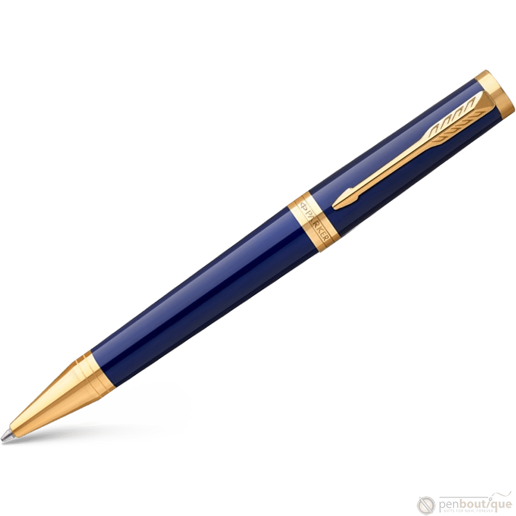 Parker Ingenuity Core Ballpoint Pen - Blue - Gold Trim - Pen Boutique Ltd