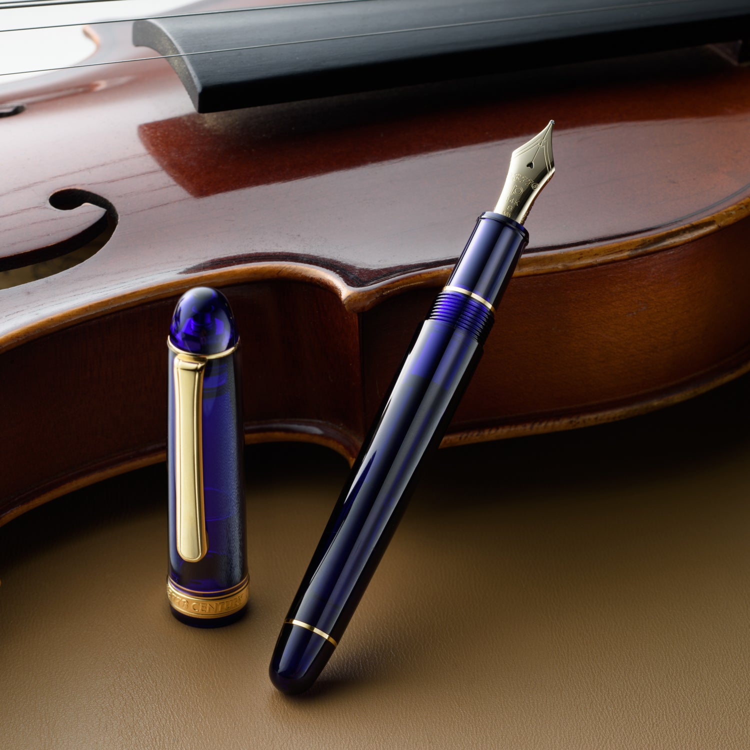 Platinum 3776 Century Chartres Blue Fountain Pen - Pen Boutique Ltd