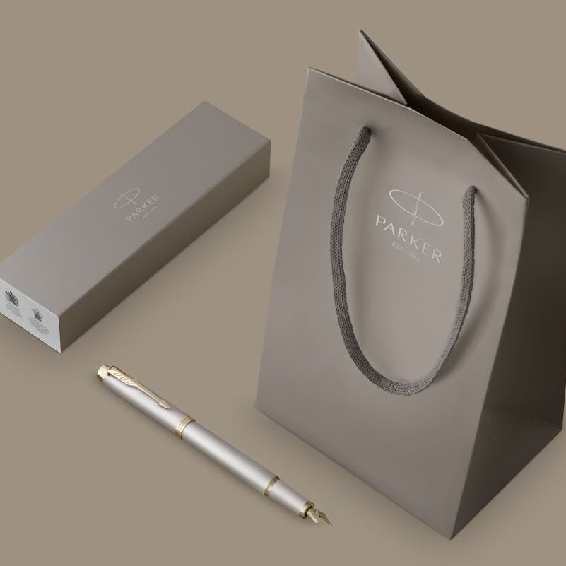 Parker IM Fountain Pen - Monochrome - Champagne - Pen Boutique Ltd