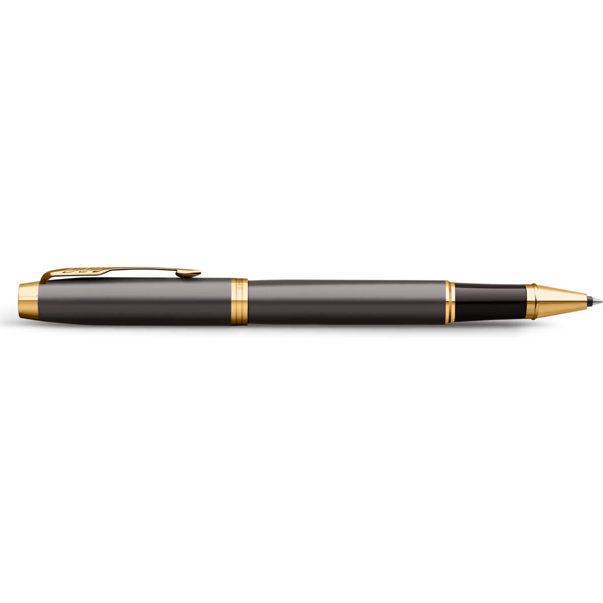 Parker IM Rollerball Pen - Grey - Gold Trim - Pen Boutique Ltd