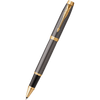 Parker IM Rollerball Pen - Grey - Gold Trim - Pen Boutique Ltd