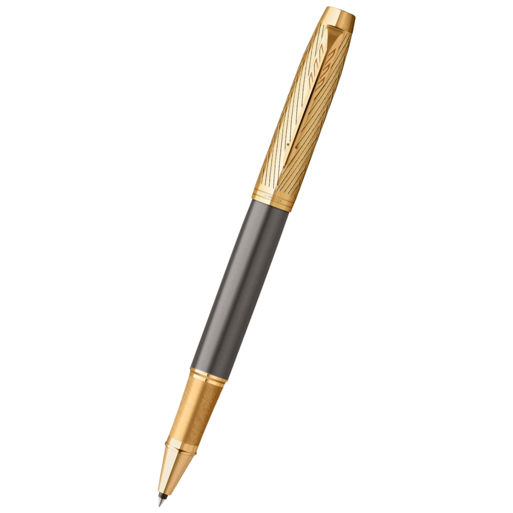 Parker IM Rollerball Pen - Premium Arrow - Gold Trim - Pen Boutique Ltd