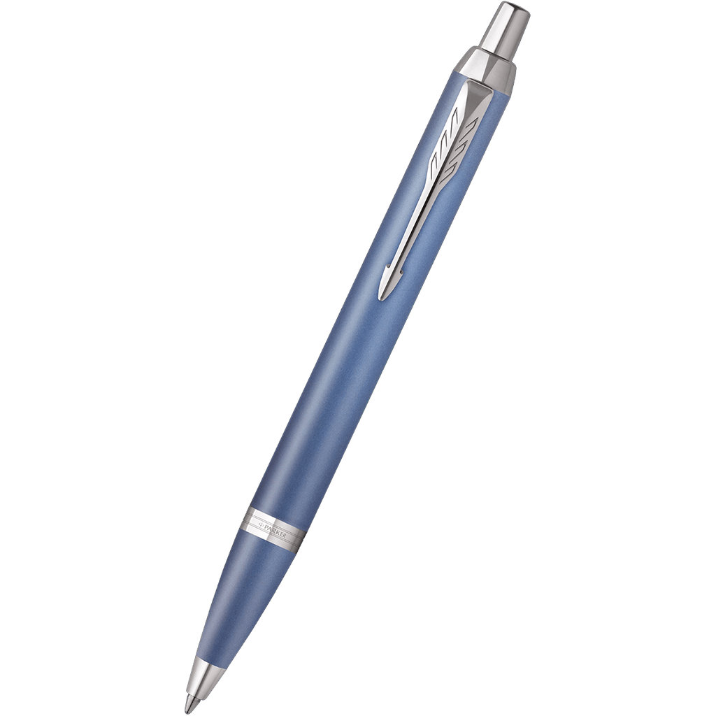 Parker IM Writing Rituals Ballpoint Pen - Peaceful Blue Gradient - Chrome Trim - Pen Boutique Ltd