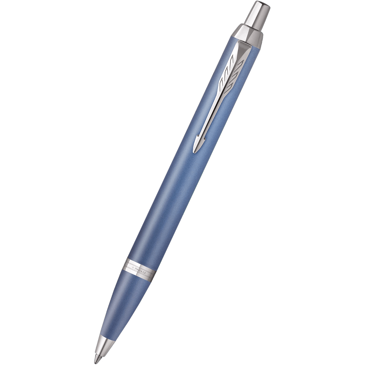 Parker IM Writing Rituals Ballpoint Pen - Peaceful Blue Gradient - Chrome Trim - Pen Boutique Ltd