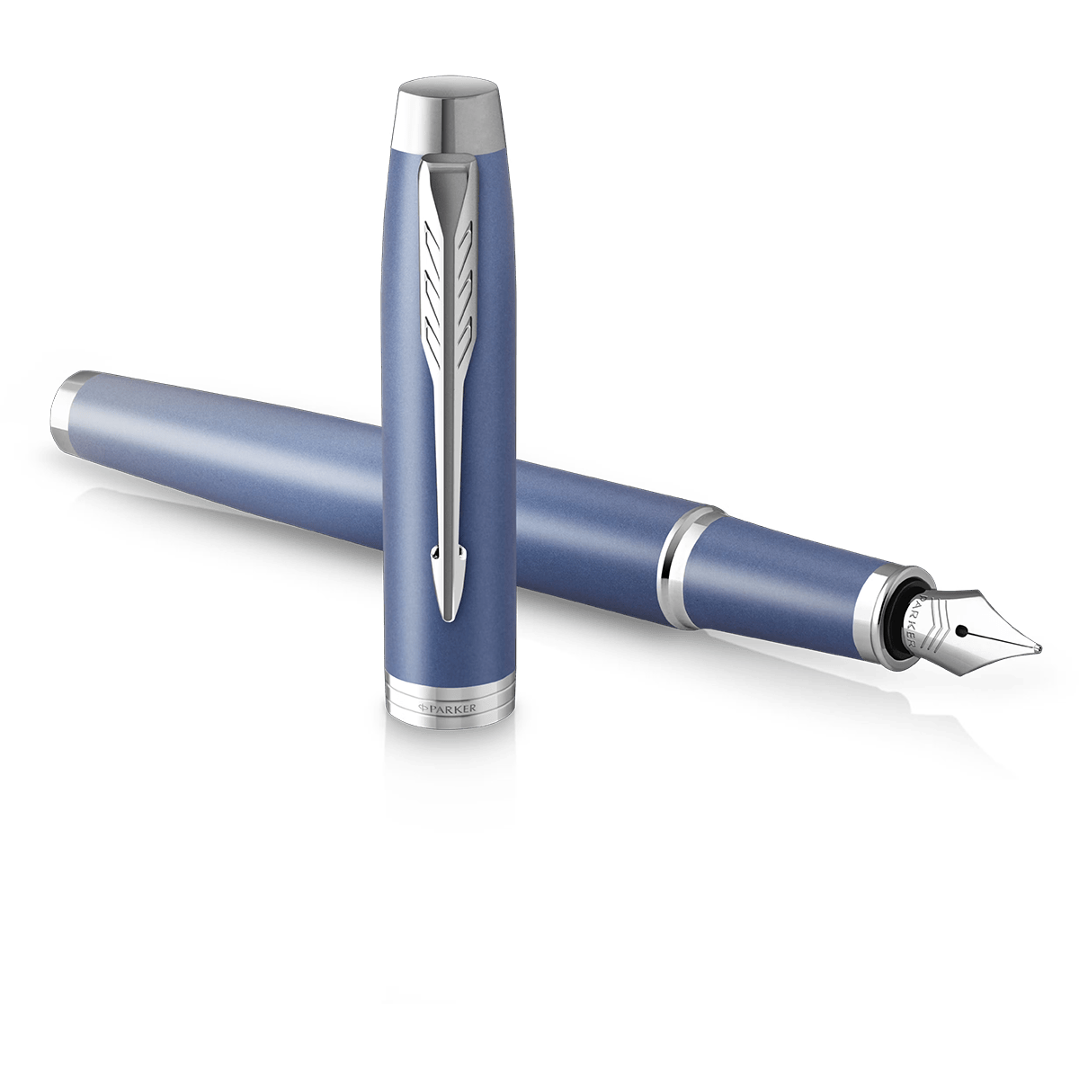 Parker IM Writing Rituals Fountain Pen - Peaceful Blue Gradient - Chrome Trim - Pen Boutique Ltd