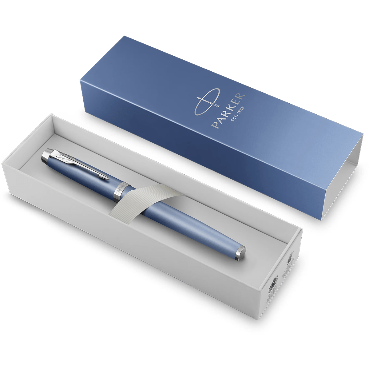 Parker IM Writing Rituals Fountain Pen - Peaceful Blue Gradient - Chrome Trim - Pen Boutique Ltd